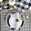 imageDII Buffalo Check Collection Classic Farmhouse Table Runner 14x72 Red ampamp BlackBlack  White