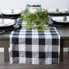 imageDII Buffalo Check Collection Classic Farmhouse Table Runner 14x72 Red ampamp BlackBlack  White