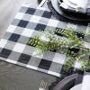imageDII Buffalo Check Collection Classic Farmhouse Table Runner 14x72 Red ampamp BlackBlack  White