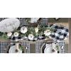 imageDII Buffalo Check Collection Classic Farmhouse Table Runner 14x72 Red ampamp BlackBlack  White