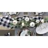 imageDII Buffalo Check Collection Classic Farmhouse Table Runner 14x72 Red ampamp BlackBlack  White