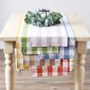imageDII Buffalo Check Collection Classic Farmhouse Table Runner 14x72 Red ampamp BlackDusty Lilac
