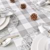 imageDII Buffalo Check Collection Classic Farmhouse Table Runner 14x72 Red ampamp BlackGray  White