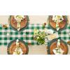 imageDII Buffalo Check Collection Classic Farmhouse Table Runner 14x72 Red ampamp BlackGreen  White