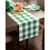 imageDII Buffalo Check Collection Classic Farmhouse Table Runner 14x72 Red ampamp BlackGreen  White