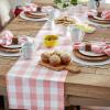 imageDII Buffalo Check Collection Classic Farmhouse Table Runner 14x72 Red ampamp BlackPink  White