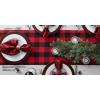 imageDII Buffalo Check Collection Classic Farmhouse Table Runner 14x72 Red ampamp BlackRed  Black