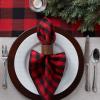 imageDII Buffalo Check Collection Classic Farmhouse Table Runner 14x72 Red ampamp BlackRed  Black