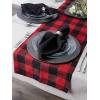 imageDII Buffalo Check Collection Classic Farmhouse Table Runner 14x72 Red ampamp BlackRed  Black