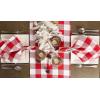 imageDII Buffalo Check Collection Classic Farmhouse Table Runner 14x72 Red ampamp BlackRed  White