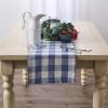 imageDII Buffalo Check Collection Classic Farmhouse Table Runner 14x72 Red ampamp BlackStonewash Blue