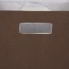 imageDII Collapsible Polyester Storage Cube Solid Lightweight and Durable Small Square 11x11x11quot BlackBark Brown