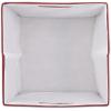 imageDII Collapsible Polyester Storage Cube Solid Lightweight and Durable Small Square 11x11x11quot BlackBarn Red