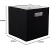 imageDII Collapsible Polyester Storage Cube Solid Lightweight and Durable Small Square 11x11x11quot BlackBlack