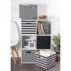 imageDII Collapsible Polyester Storage Cube Solid Lightweight and Durable Small Square 11x11x11quot BlackBlack