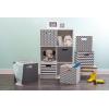 imageDII Collapsible Polyester Storage Cube Solid Lightweight and Durable Small Square 11x11x11quot BlackGray