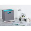 imageDII Collapsible Polyester Storage Cube Solid Lightweight and Durable Small Square 11x11x11quot BlackGray