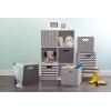 imageDII Collapsible Polyester Storage Cube Solid Lightweight and Durable Small Square 11x11x11quot BlackGray