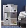 imageDII Collapsible Polyester Storage Cube Solid Lightweight and Durable Small Square 11x11x11quot BlackGray