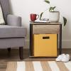 imageDII Collapsible Polyester Storage Cube Solid Lightweight and Durable Small Square 11x11x11quot BlackHoney Gold
