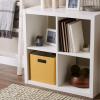 imageDII Collapsible Polyester Storage Cube Solid Lightweight and Durable Small Square 11x11x11quot BlackHoney Gold