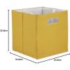 imageDII Collapsible Polyester Storage Cube Solid Lightweight and Durable Small Square 11x11x11quot BlackLemongrass