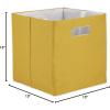 imageDII Collapsible Polyester Storage Cube Solid Lightweight and Durable Small Square 11x11x11quot BlackLemongrass