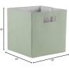 imageDII Collapsible Polyester Storage Cube Solid Lightweight and Durable Small Square 11x11x11quot BlackMint