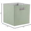 imageDII Collapsible Polyester Storage Cube Solid Lightweight and Durable Small Square 11x11x11quot BlackMint