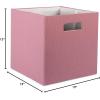 imageDII Collapsible Polyester Storage Cube Solid Lightweight and Durable Small Square 11x11x11quot BlackRose