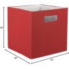 imageDII Collapsible Polyester Storage Cube Solid Lightweight and Durable Small Square 11x11x11quot BlackRust