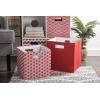 imageDII Collapsible Polyester Storage Cube Solid Lightweight and Durable Small Square 11x11x11quot BlackRust