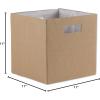 imageDII Collapsible Polyester Storage Cube Solid Lightweight and Durable Small Square 11x11x11quot BlackStone