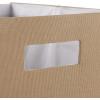 imageDII Collapsible Polyester Storage Cube Solid Lightweight and Durable Small Square 11x11x11quot BlackStone