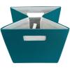 imageDII Collapsible Polyester Storage Cube Solid Lightweight and Durable Small Square 11x11x11quot BlackTeal