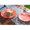 imageDII Ikat Outdoor Zippered Tabletop Collection Water Resistant 60x84 Tablecloth BlueBlue