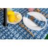 imageDII Ikat Outdoor Zippered Tabletop Collection Water Resistant 60x84 Tablecloth BlueBlue