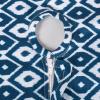 imageDII Ikat Outdoor Zippered Tabletop Collection Water Resistant 60x84 Tablecloth BlueBlue