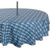 imageDII Ikat Outdoor Zippered Tabletop Collection Water Resistant 60x84 Tablecloth BlueBlue