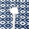 imageDII Ikat Outdoor Zippered Tabletop Collection Water Resistant 60x84 Tablecloth BlueBlue