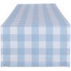 imageDII Buffalo Check Collection Classic Farmhouse Table Runner 14x72 Red ampamp BlackLight Blue  White