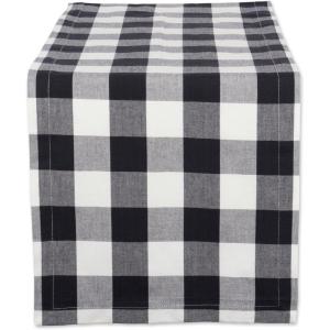imageDII Buffalo Check Collection Classic Farmhouse Table Runner 14x72 Red ampamp BlackBlack  White