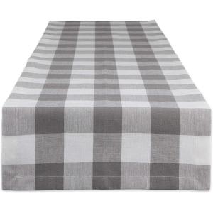 imageDII Buffalo Check Collection Classic Farmhouse Table Runner 14x72 Red ampamp BlackGray  White