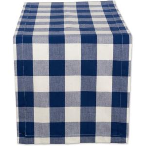 imageDII Buffalo Check Collection Classic Farmhouse Table Runner 14x72 Red ampamp BlackNavy  Cream