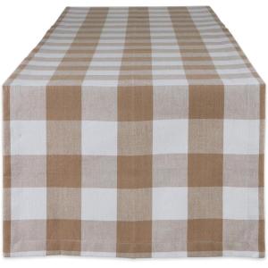 imageDII Buffalo Check Collection Classic Farmhouse Table Runner 14x72 Red ampamp BlackStone