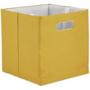 imageDII Collapsible Polyester Storage Cube Solid Lightweight and Durable Small Square 11x11x11quot BlackLemongrass