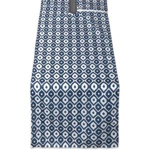 imageDII Ikat Outdoor Zippered Tabletop Collection Water Resistant 60x84 Tablecloth BlueBlue