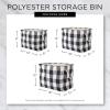 imageDII Collapsible Polyester Storage Bin Stained Glass Stone Medium RectangleAqua