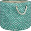 imageDII Collapsible Polyester Storage Bin Stained Glass Stone Medium RectangleAqua