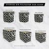 imageDII Collapsible Polyester Storage Bin Stained Glass Stone Medium RectangleGray